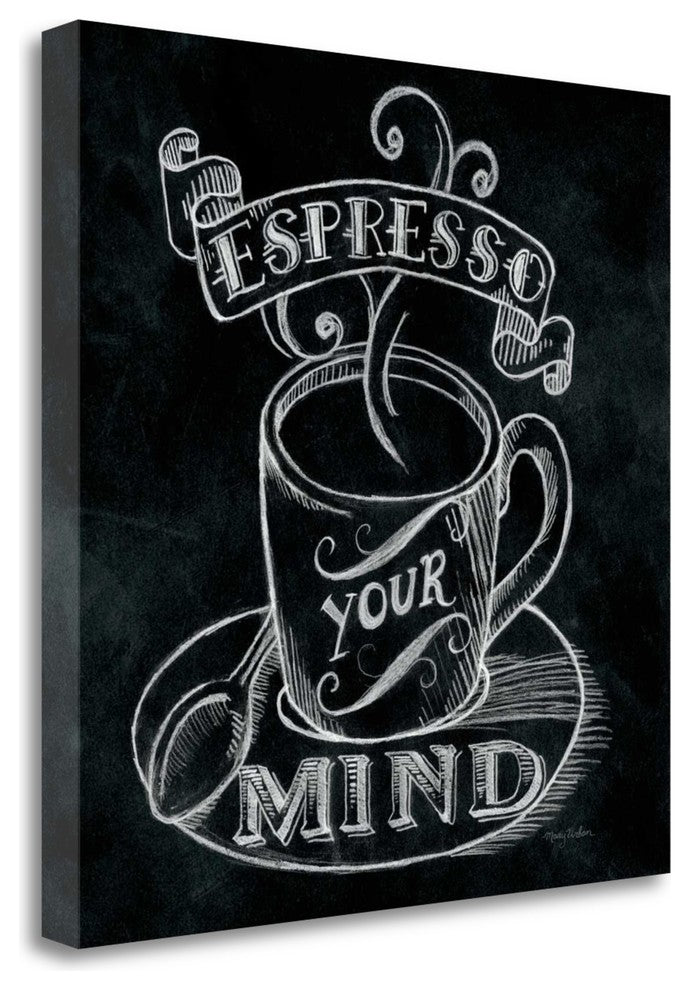 "Espresso Your Mind No Border" By Mary Urban, Giclee on Gallery Wrap Canvas