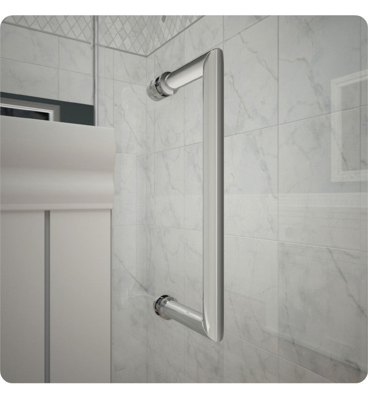 DreamLine Unidoor W 53" to 61" Frameless Hinged Shower Door, SHDR-20567210S-09