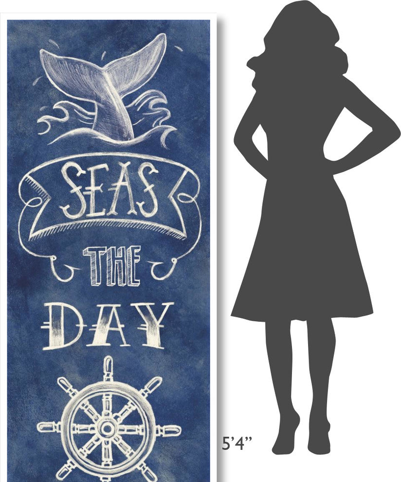 "Seas the Day" Digital Paper Print by Mary Urban, 32"x77"