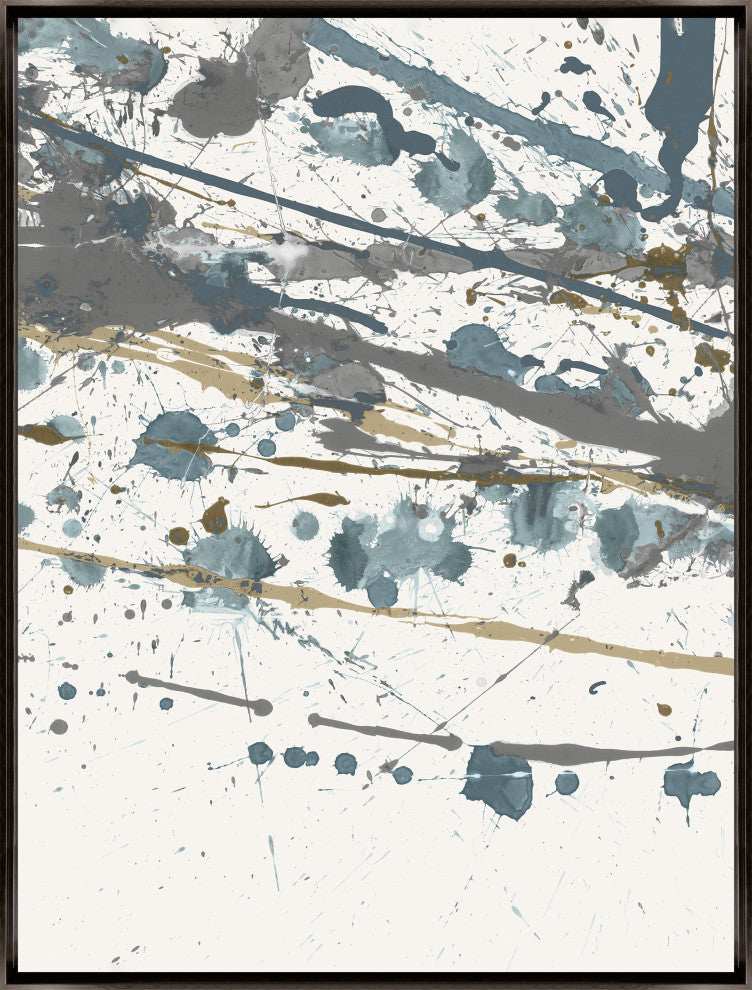 24x32 Winding Road X, Framed Artwork, Espresso