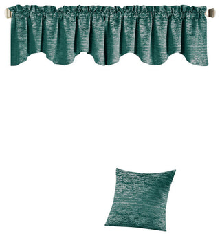 Benin Jacquard Pillow Shell and Valance Set, Alhambra, (1) Pillow Shell 20"x20"/