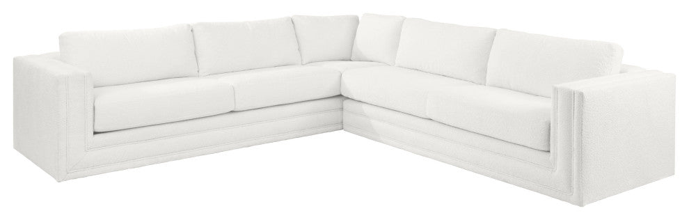 Nativa Interiors Hermes 2 Pieces Sectional, Off White
