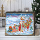 Bellowed Carrier Santa Wooden Wall Art, Oversized, 48"x36"