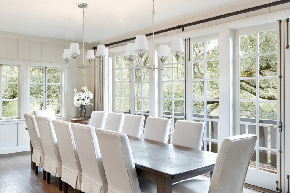 Crystorama Lighting Group 534 Broche 4 Light 28"W Chandelier - Matte White