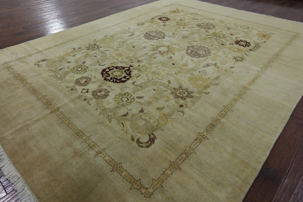 Hand Knotted Peshawar Oriental Rug 9'x12', P2506