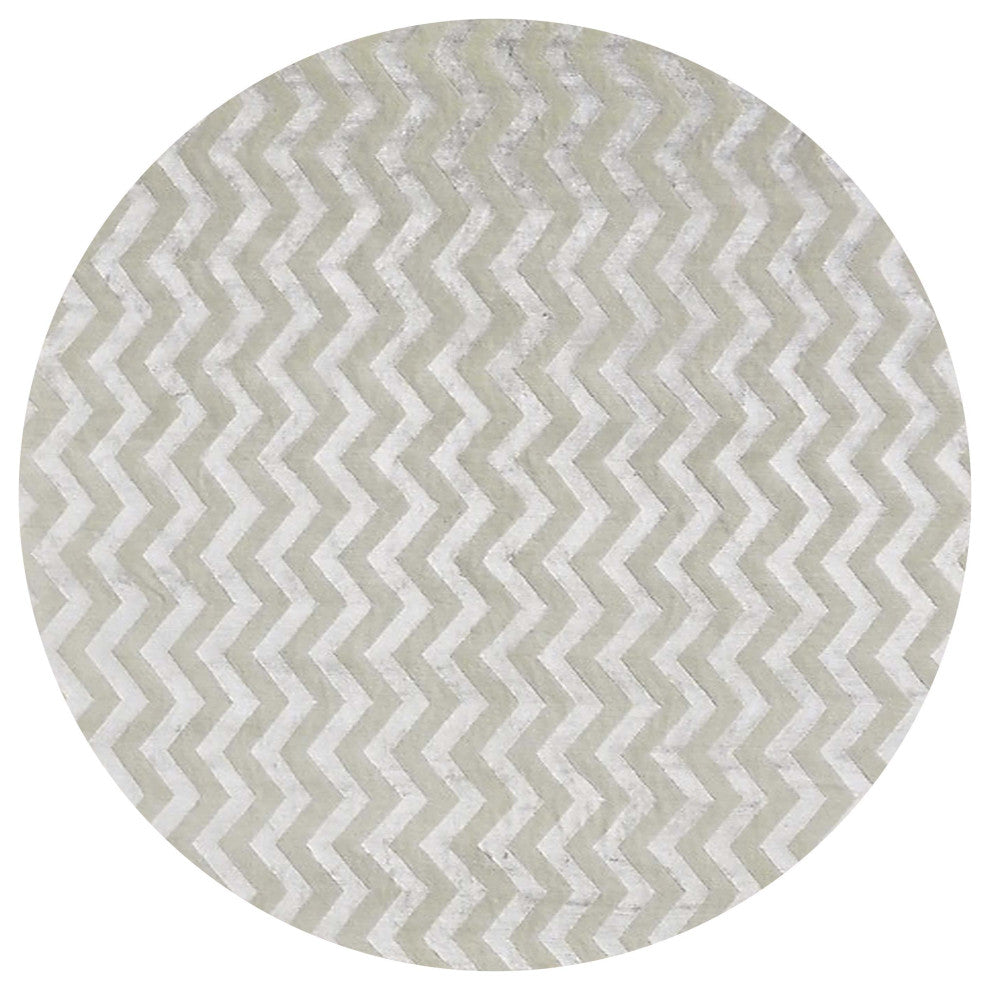 Ahgly Company Indoor Round Mid-Century Modern Area Rugs, 4' Round