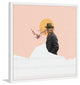 Marmont Hill, "Hombre Sol Rosa" by Bengoa Vazquez Framed Painting Print, 18x18