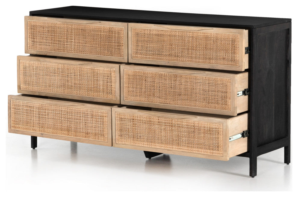 Sydney 6 Drawer Dresser-Black Wash