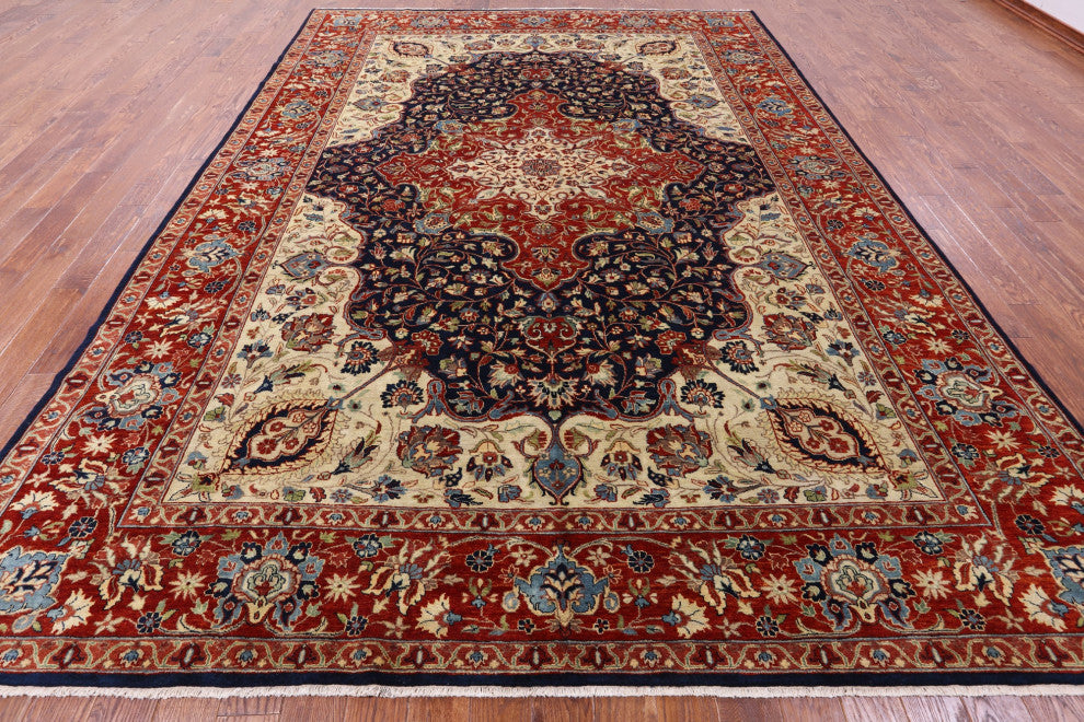 Fine Persian Kashan Hand-Knotted Wool Rug 10' 0" X 13' 8" - Q13752