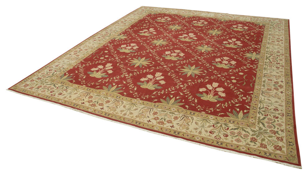 Rug N Carpet - Handwoven Oriental 11' 11" x 14' 4" Oversize Oushak Area Rug