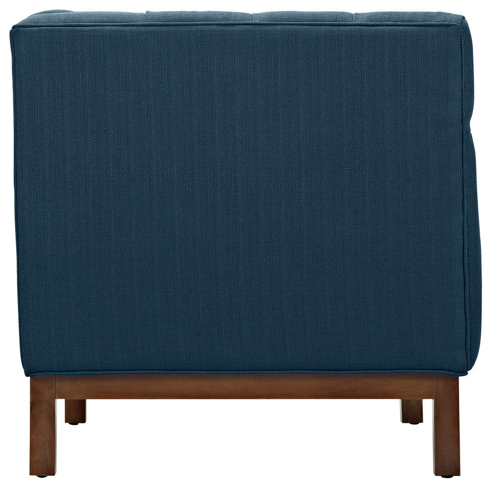 Modern Azure Panache Living Room Set Upholstered Fabric, 3-Piece Set
