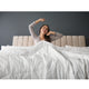 Sleep Philosophy Sateen Double Insertion Comforter, White, Twin