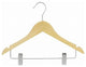 Juniors Wooden Suit Hanger With Clips 14", Set of 25