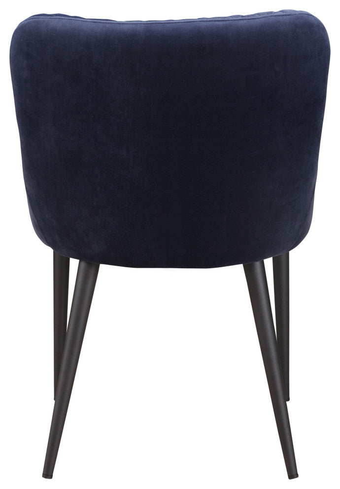 Contemporary Etta Dining Chair Dark Blue - Blue