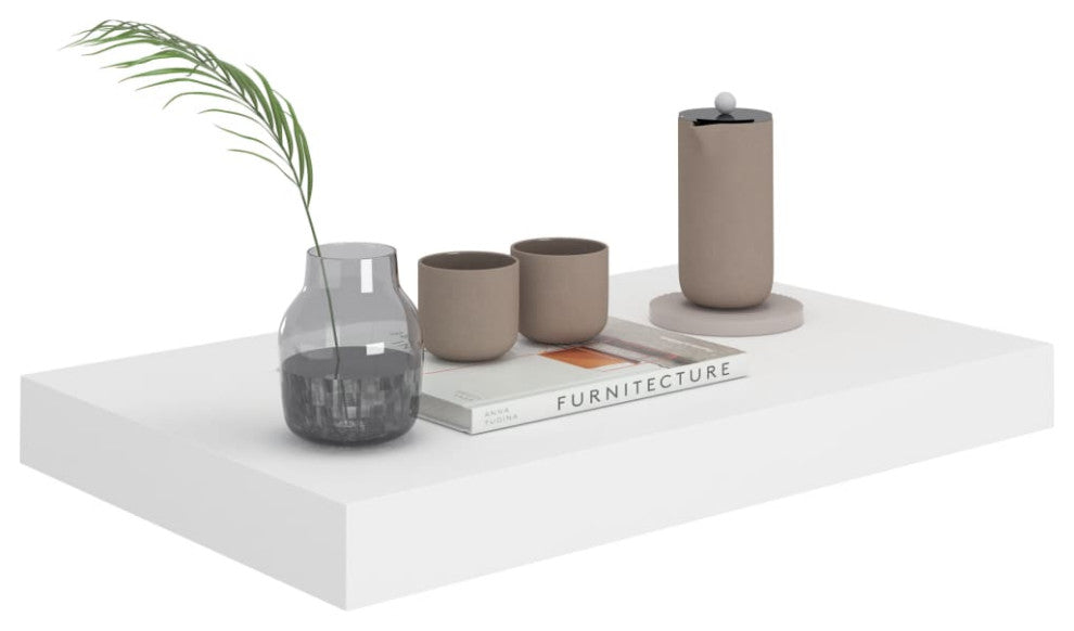 vidaXL Wall Shelf Floating Shelf Display Shelf for Book Wall Mounted White