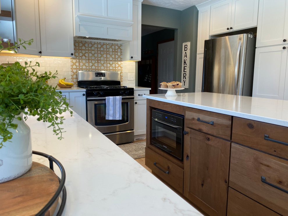 Contemporary Zellige Panels, 12"x12"x1/2", Unglazed With Off-White