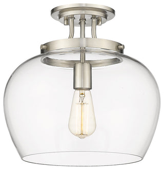 Z-LITE 473SF13-BN 1 Light Semi Flush Mount, Brushed Nickel