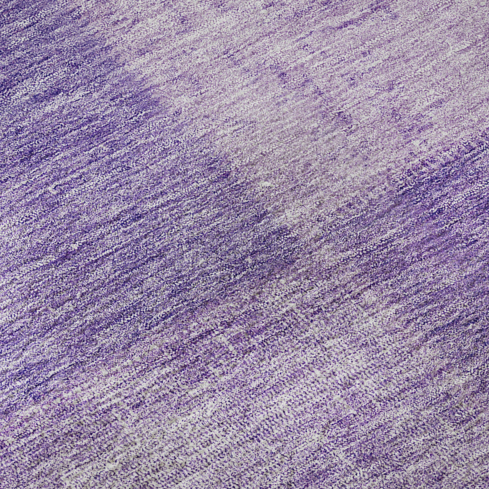 Premium Machine Washable Mayfield AMF664 Lavender 8'' x 8'' Round Rug