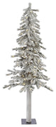 Vickerman Flocked Alpine Tree, 5', Warm White Led Lights