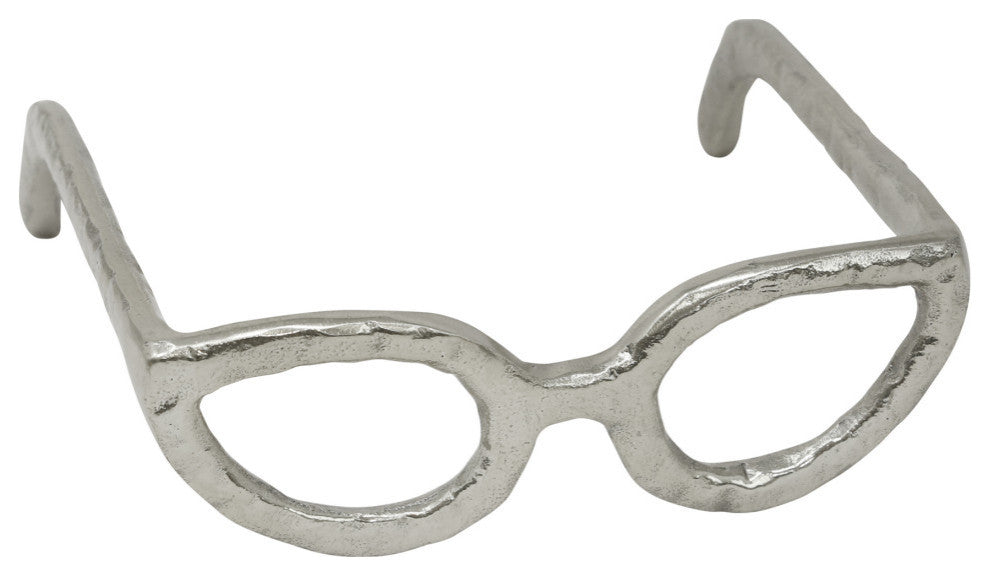 Sagebrook Home Silver Glasses Sculpture