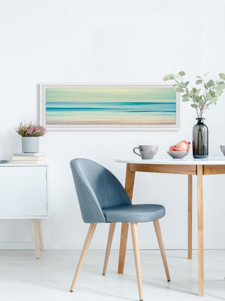 "Smooth Seas" Framed Painting Print, 45x15