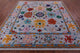 9' Square Turkish Oushak Hand Knotted Wool Rug - Q13427
