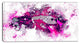 "Pink and Purple Lips" Canvas Painting