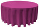 LA Linen Round Polyester Poplin, Magenta, 132" Round