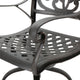 GDF Studio Alexandria Outdoor Bronze Finished Cast Aluminum Barstools, Set of 2