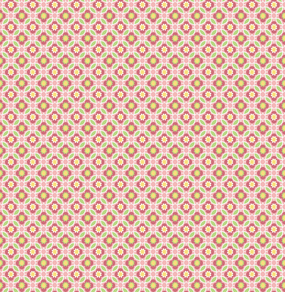 Audra Pink Floral Wallpaper Bolt