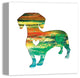 Designs Direct Creative Group Paint Silhouette Dachshund 16x16 Canvas Wall Art