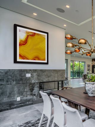 "Lemon Agate" Framed Art Print