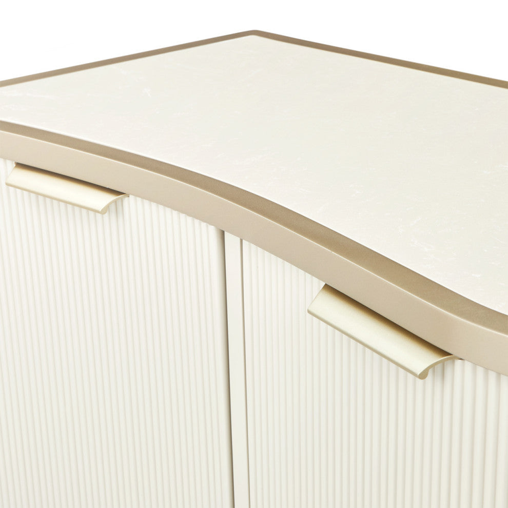 La Marisia Media Cabinet, Creamy Pearl