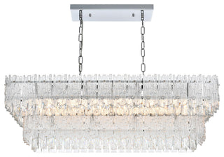 Home Living 37" Chandelier, Chrome