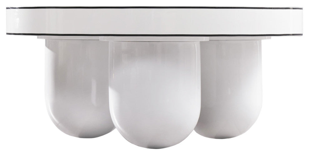 Jasper White Glossy Coffee Table