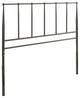 Kiana Queen Metal Stainless Steel Headboard Brown