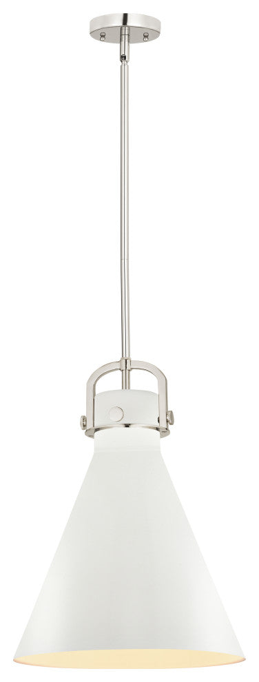 Innovations Lighting 710-1S-PN-M711-14W-LED Newton Cone 1 Light 14" Pendant