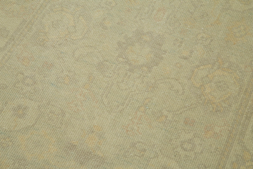 Rug N Carpet - Handmade Oriental 2' 8" x 11' 8" Runner Oushak Area Rug