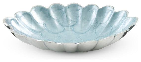 Peony 8" Oval Bowl, Hydrangea