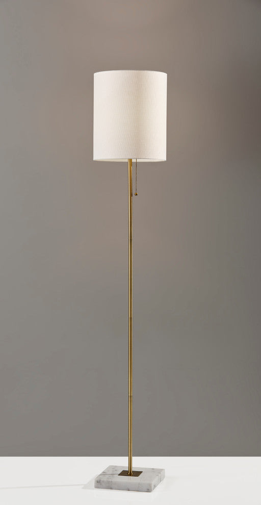 Fiona Flr Lamp- Antique Brass