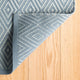 Dash & Albert Diamond Slate/Light Blue Indoor/Outdoor Rug, Blue, 2'6" x 8'