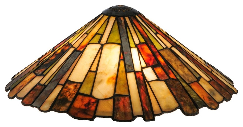 Meyda Lighting 49920 17"W Delta Jadestone Shade