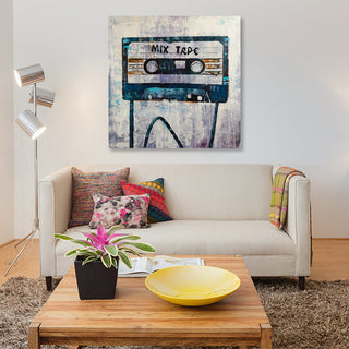 "Mix Tape" by Francis Ward, Canvas Print, 12"x12"