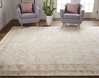 Weave & Wander Khalo Wool Rug, Ivory/Blush, 9' X 12'