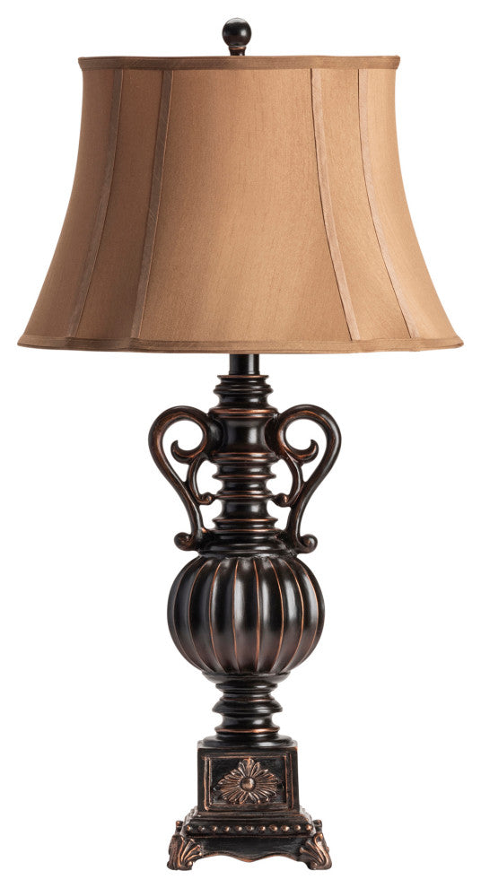Moira Table Lamp Resin Black Bronze Finish, Set of 2