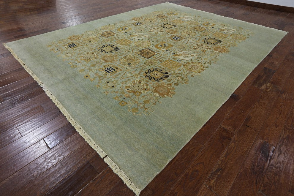 9'x12' Peshawar Oriental Hand Knotted Rug, P2554
