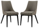 Modern Granite Viscount Dining Side Chair Fabric <br>Set of 2