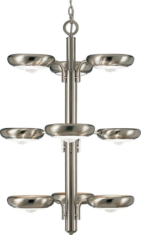 9-Light Brushed Nickel Interior Pendant