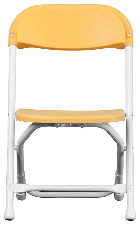 Kids Yellow Plastic Folding Chair