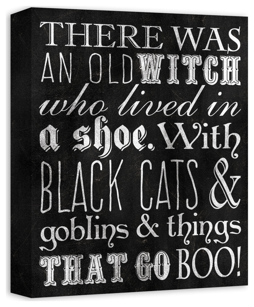 Old Witch  11x14 Canvas Wall Art